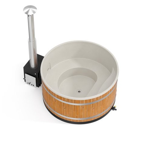 Grote hottub in thermowood