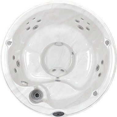 Kleine ronde jacuzzi® J-210 Showtuin model