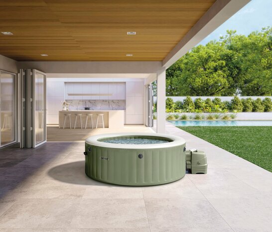 Intex PureSpa Bubble Olive Green - Opblaasbare spa