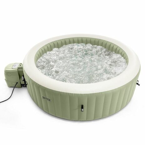 Intex PureSpa Bubble Olive Green - Opblaasbare spa
