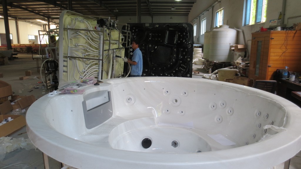 Jacuzzi in de fabriek