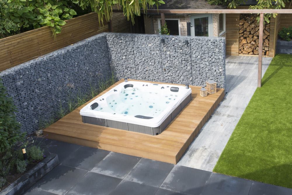 Jacuzzi van bovenaf