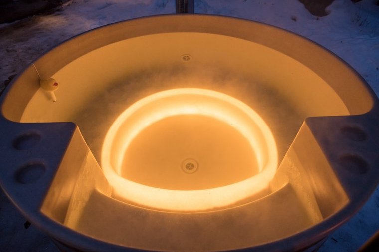 LED verlichting in hottub