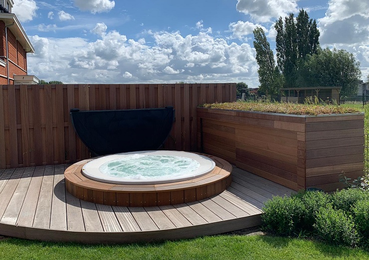 Jacuzzi Kies deze ronde inbouw jacuzzi