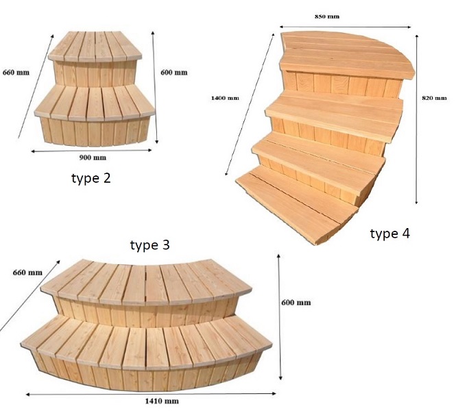 Trap hottub opties te kiezen